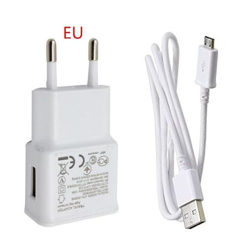 Chargeur Avec Cble Micro Usb,Prise Eu Us,Adaptateur Android Pour Samsung S3 S4 J3 2016 J5 J7 2017 J6 A6 A7 2018 Redmi 5a 6 Note 5 Pro - Type Black-Eu Chager Cable