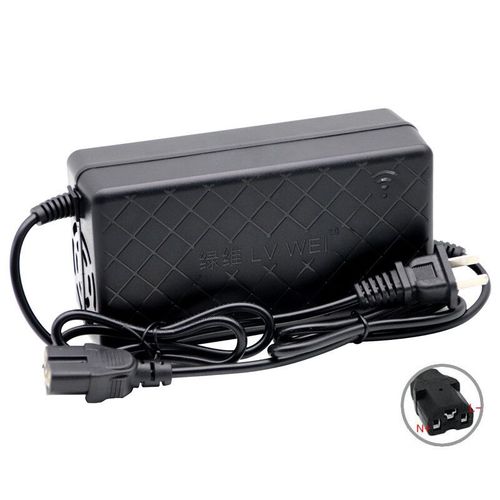 Chargeur de batterie au lithium intelligent pour vlo lectrique,vlo lectrique,scooter,brouette,connecteur en T de pipeline,sortie DC 67.2V,60V,16S,12Ah,20Ah - Type EU