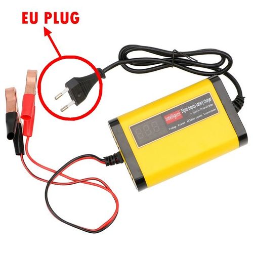 Chargeur De Batterie Au Plomb Avec cran Lcd,Pipeline 12v,110v,220v,5ah,7ah,12ah,20ah,Moto,Scooter,Vlo,Jouet,Voiture,Charge Ue,tats-Unis - Type Eu Plug