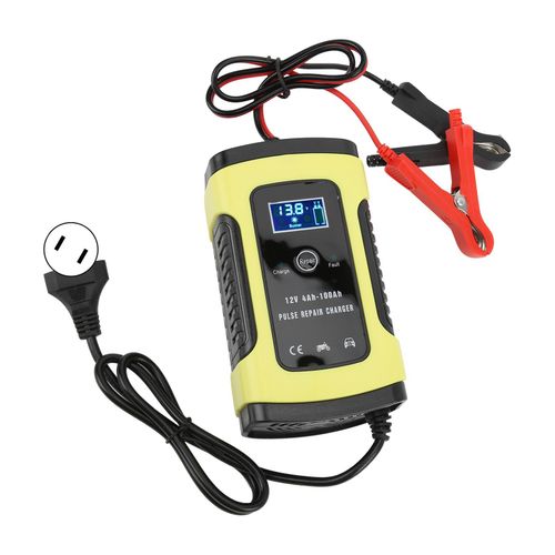Chargeur De Batterie De Voiture 12 V 6 A, Affichage Numerique Lcd Automatique, Universel, Pour Moto, Automobile, 4 A 100 Ah, Prise Us 100 A 240 V