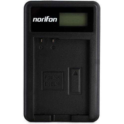 Chargeur de Camra EN-EL14 LCD USB pour Nikon Coolpix P7000,P7100,P7700,P7800,DSLR D3100,D3200,D5100,D5200 et Plus-8.4V DC/600mA
