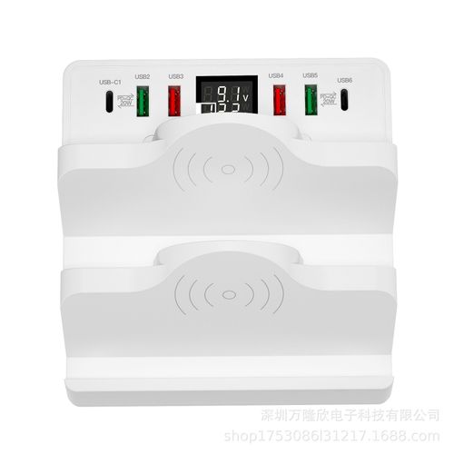 Chargeur De Tlphone 80w Double Sans Fil Support De Charge Usb Multifonction Pd20w Charge Rapide Multifonctionnel Adapt Pour Modle Wlx-F6 Couleur tats-Unis