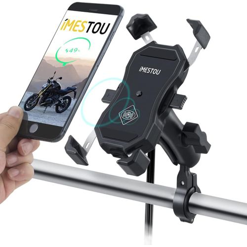 Chargeur De Tlphone Sans Fil Pour Moto, Charge Rapide Qi Et Usb 3.0 Support  Boule De 1