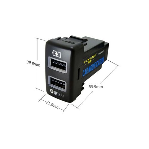 Chargeur De Voiture  Charge Rapide, 1 Pice, Double Prise D'interface Usb Qc3.0, Pour Haval M6 H6 Wingle 5 Wingle 6