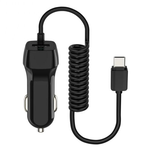 Chargeur De Voiture Avec Cble Micro Usb Et Type C,Adaptateur,Allume-Cigare,Pour Iphone 12,11,Xr,8,Pour Camion- Type C-B300