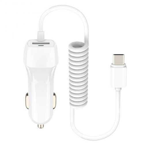 Chargeur De Voiture Avec Cble Micro Usb Et Type C,Adaptateur,Allume-Cigare,Pour Iphone 12,11,Xr,8,Pour Camion- Type C-F297