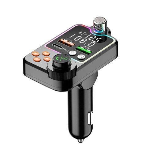 Chargeur De Voiture Sans Fil Bluetooth 5.0,Transmetteur Fm,Double Usb,Pd Type-C,Charge Rapide,Rcepteur Audio Mains Libres,Lecteur Mp3 Zw - Type Fm Transmitters