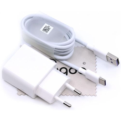 Chargeur Flash Rapide Pour Huawei D'origine Hw-090200eh0 2a Qc + Cble De Charge Type C Usb Huawei P20/P20 Lite/P20 Pro/P10/P10plus/P9/Mate 20/Mate20 Lite Avec Chiffon De Nettoyage Mungoo