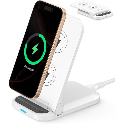 Chargeur Induction Pour Iphone 16/16e/15/15 Pro Max/14/13/12/11,15w Chargeur Sans Fil Iphone Base Chargeur Pliable Wireless Charger Pour Apple,Station Charge Rapide Pour Samsung S2[Car785104]