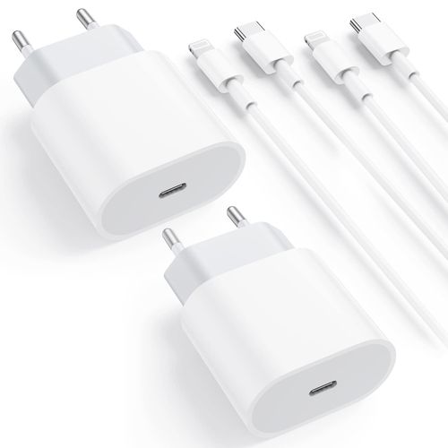 Chargeur Iphone Rapide 2 Pack Chargeur Usb C 20w Et Cble Usb C Vers Lightning 2m Pd3.0 Type C Charger Alimentation Adaptateur Secteur Compatible Avec Iphone 14/13/12/11/X/Xs/Xr/8