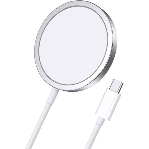 Chargeur Magsafe - Dernire Version Certifi Mfi - Compatible Iphone 12, 13, 14, 15 Series - Chargement Sans Fil 15w - Usb-C - Argent[Ind6171225]