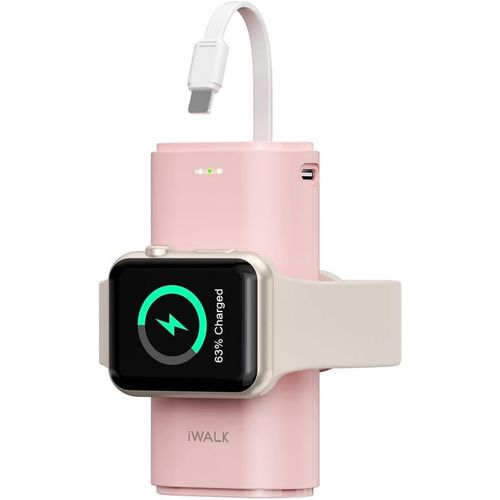 Chargeur Portable Pour Apple Watch,Batterie Externe 9000mah Avec Cble Intgr,Chargeur Apple Watch & Tlphone,Compatible Avec Sries Apple Watch 8/7/6/Se/5/4/3/2,Iphone 14/13/12/11/X/7/6s