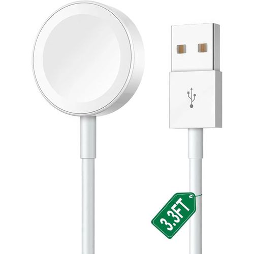 Chargeur Pour Apple Watch,[Certifi Mfi] Watch Chargeur Usb(3.3ft) Watch De Charge Rapide Magntique Cble,Watch Sans Fil Station De Charge Rapide Avec Apple Watch Series 9/8/7/6/Se/5/4/3/2/1/Ultra