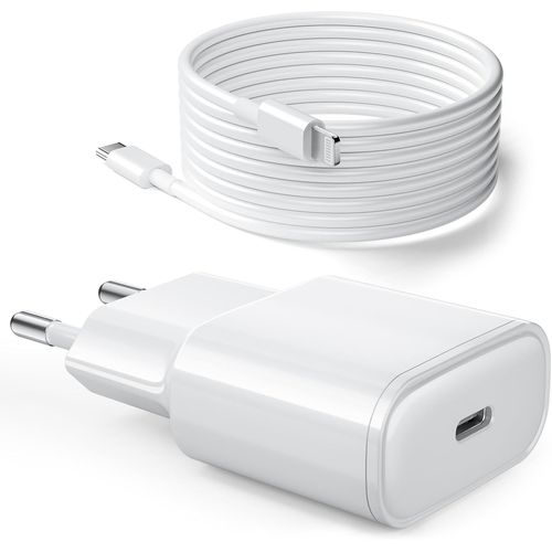 Chargeur Pour Iphone 14/13/12/11, 25w Usb C Prise Rapide Avec 2m Cable Lightning Pour Iphone 14/14pro/13/13 Mini/13 Pro/13 Pro Max/12/12 Pro/12 Pro Max/11/11 Pro/11 Pm[Usbc940]