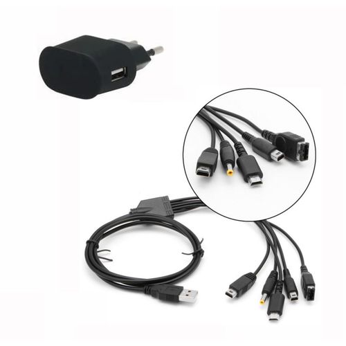 Chargeur Pour Nintendo Ds Lite, Dsi, 3ds, Dsi Xl, 3ds Xl, 2ds, New 2ds, New 3ds, New 2ds Xl, New 3ds Xl, Gba, Gba Sp, Nds, Ds Lite, Sony Psp 1000, Psp 2000, Psp 3000, Nintendo Wii U - Strae Game