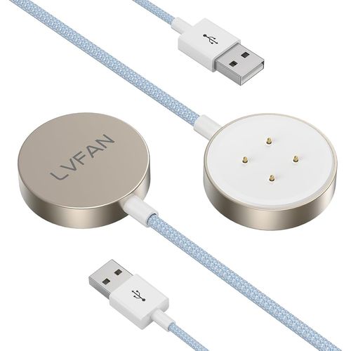 Chargeur Pour Pixel Watch 2,Cble De Charge Usb C Tress En Nylon Accessoires De Remplacement,Station De Charge Pour Google Pixel Watch 2,Fitbit Sense 2/Sense,Versa 3/4-2 Pack