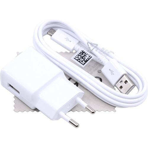 Chargeur Pour Samsung Pour Galaxy A10 (A105f), A10s (A107f), M10 (M105f), A01 (A015f), A01 Core (A013f) 15w 2a Micro-Usb Avec Mungoo Chiffon De Nettoyage D'cran