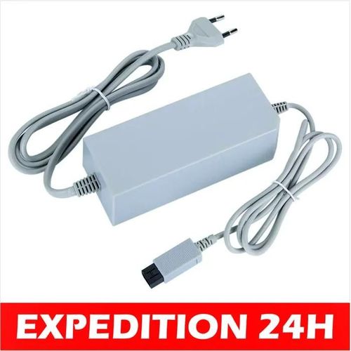 Chargeur Pour Wii - Nintendo - Adaptateur D'alimentation - 110-240v - Filaire - Gris