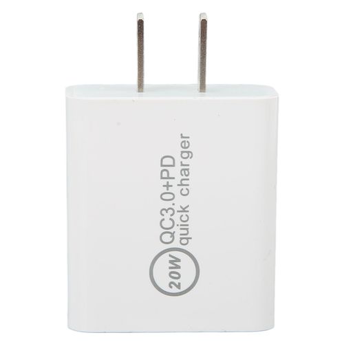 Chargeur Rapide 20 W Qc3.0 Pd, Double Port, Charge Rapide, Pour Dji Avata, Ac 100-240 V, Blanc, Prise Us, 65 X 43 X 24 Mm
