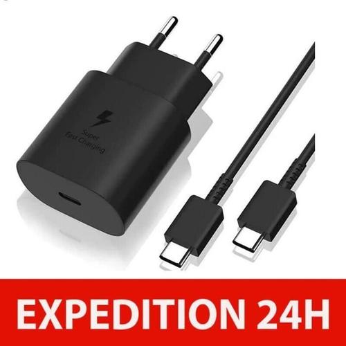 Chargeur Rapide 25w + Cable Usbc Usbc Compatible Avec Samsung S21 - S21 Plus - S21 Ultra - S20 Fe - S20 - S20 Plus - S20 Ultr 10