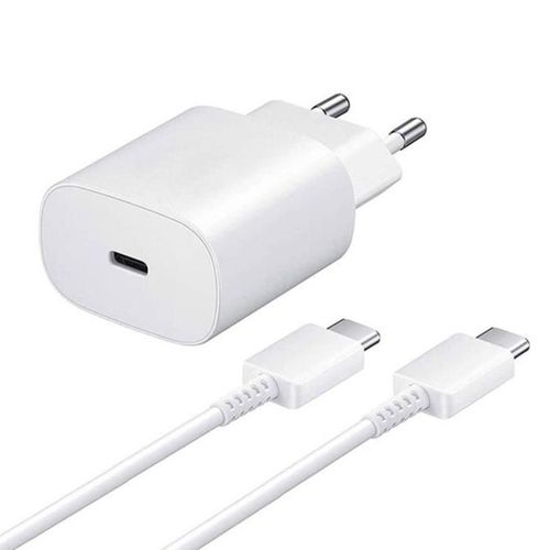 Chargeur Rapide 25w Usb-C + Cble Usb-C Vers Usb-C Pour Sony Xperia 1 Ii 6.5