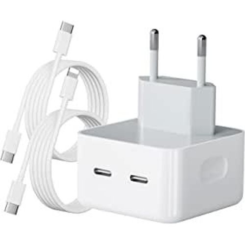 Chargeur Rapide Iphone, 35w Double Usb C Rapide Chargeur +35w Cble Usb C Vers Lighting +35w Cble Usb C Vers Usb C, Pd Type C Pour Iphone 14/14 Plus/Pro/ 14 Pro Max/ 13/12/ 11/ X/Samsung/Pad