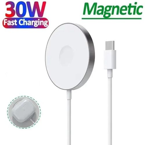 Chargeur Rapide Magntique D'origine Pour Iphone, Dispositif De Charge Sans Fil Pour Iphone 16, 15, 14, 13, 12 Pro Max, Mini Usb C, 8 Plus, Poly X Xs Max, Airpods 1pc