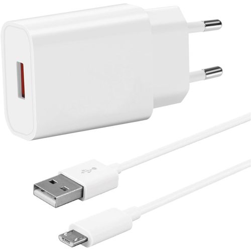 Chargeur Rapide Pour Samsung Galaxy A10/S7/S6/J3/J5/J7/S4/A6/A7/A3(2015),Xiaomi Redmi 12c/9c/9a/10a/7a/6a,Chargeur Et Cble Micro Usb 1,5m.[F301]