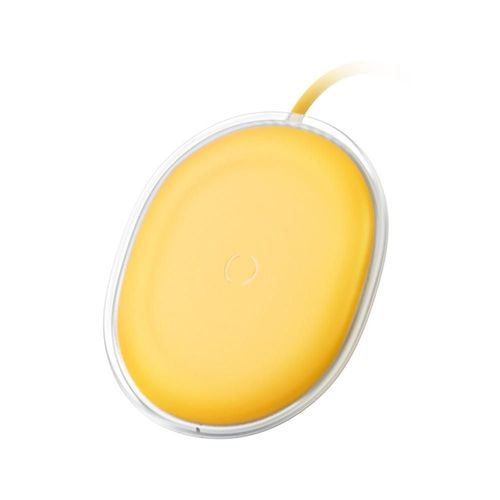 Chargeur Sans Fil 15w Charge Sans Fil Rapide, Jaune
