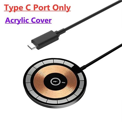 Chargeur Sans Fil Magntique Pour Macsafe Iphone 15 14 13 12 Pro Max Mini Usb A Pd Chargeur Sans Fil Rapide Support Chargeurs De Tlphone-Type C Only