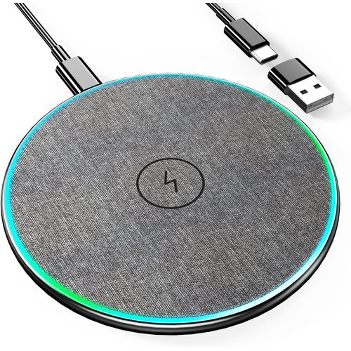 Chargeur Sans Fil Rapide 15w Max, Chargeur Induction Rapide Pour Iphone 15/15 Plus/ 14/14 Pro Max/13/12/11/Xs Max/Xr/Xs/X/8, Samsung Galaxy S24/S23/S22/S21/S10/S9/S8/Note 20/10/9/8, Huawei,Xiaomi