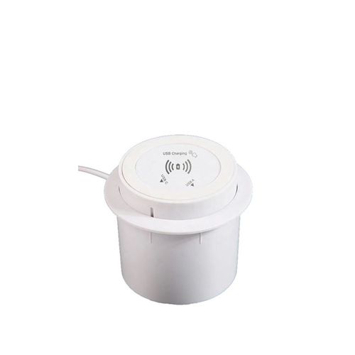 Chargeur Sans Fil Rapide Multifonctionnel 3 En 1,30w,Pop-Up,Intgr,Pour Bureau,Avec Port Usb,Pour Smartphone - Type White
