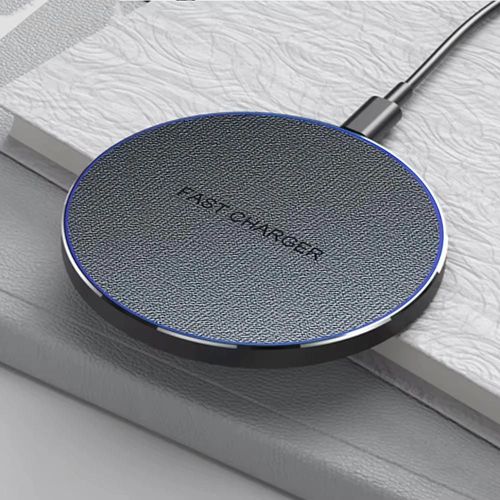 Chargeur Sans Fil Rapide Ultra-Fin, Pour Samsung Galaxy S24 S23 S22 Iphone 15 14 13 Pro Max, Station De Charge  Induction Sans Fil With Cable Gray