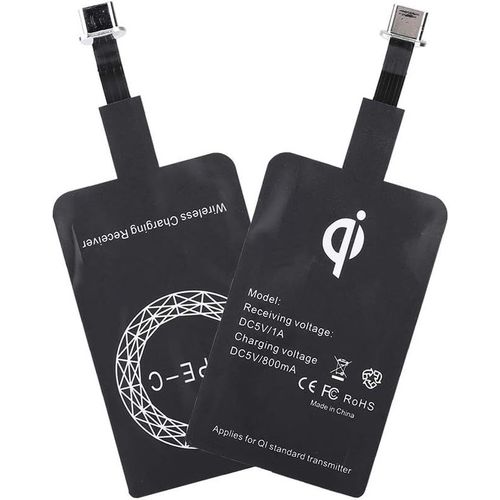 Chargeur Sans Fil Usb C Qi, Rcepteur Qi Usb C, Rcepteur De Chargeur Sans Fil De Type C Pour Galaxy A51/A20e/A20, Pixel 2 Et Autres Tlphones Portables De Type C (Type-C)[H1115]