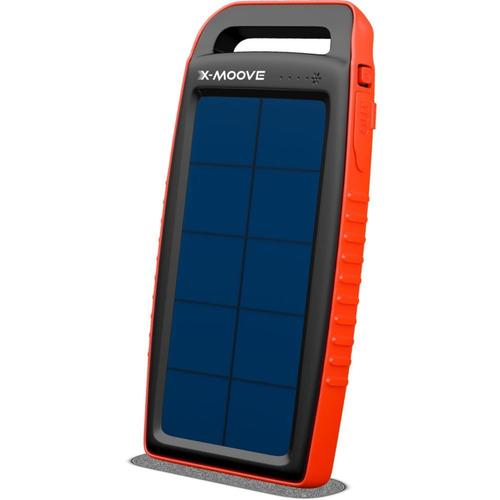 X-Moove Solar Pocket - Chargeur Solaire - 10000 Mah - 2 A - 2 Connecteurs De Sortie (Usb) - Sur Le Cble : Micro-Usb