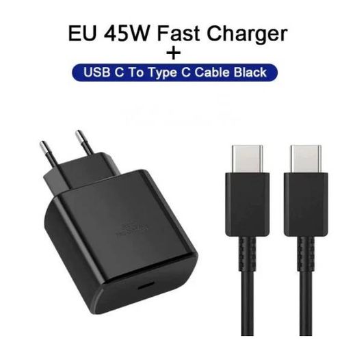 Chargeur Usb-C Charge Rapide 45w Avec Cble Usb-C 2m Pour Samsung Galaxy S23 Ultra/S22+/S21/S20 Fe/A13/A53 5g, Prise Usb C Chargeur Type C Pour Tlphone