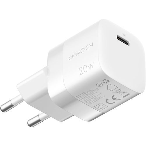 Chargeur Usb C (Chargeur Rapide Compact) Alimentation Usb-C Pour Iphone 16, 15, Pro, Pro , Ipad, Airpods 4, Airpods , Watch, Galaxy S24/S23, Pixel, Tlphone Portable, Pd 3.0 Blanc