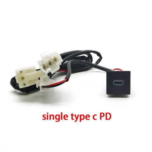 Chargeur USB de voiture pour VW Golf 6 Jetta 5 MK5,contraste rocco 2006-2012,charge rapide PD QC3.0,bouton adaptateur - PD middle-A