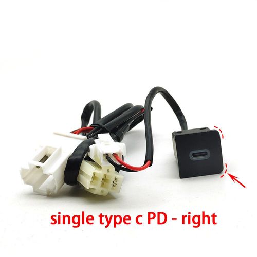 Chargeur USB de voiture pour VW Golf 6 Jetta 5 MK5,contraste rocco 2006-2012,charge rapide PD QC3.0,bouton adaptateur - PD right-A1