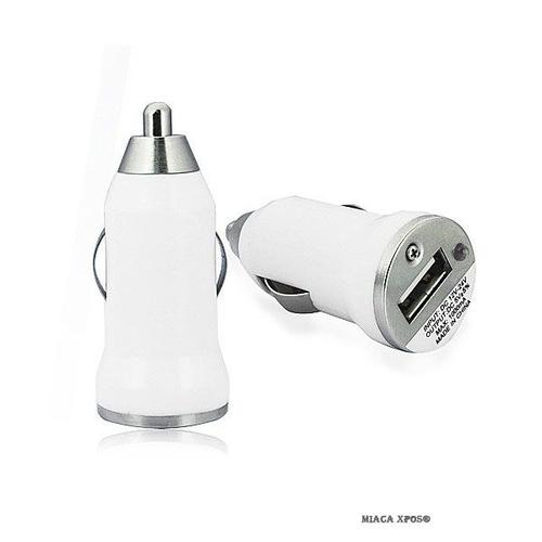 Chargeur Voiture Allume Cigare Usb Iphone 4/4s Blanc Xpos