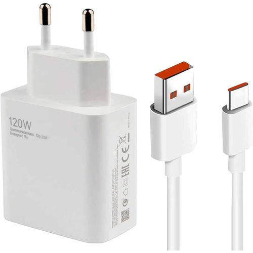 Chargeur Xiaomi 120w,Chargeur Rapide 120w Avec 6a Cble Usb C De 1m,Pour Xiaomi 14 13 12 Xiaomi Poco F7 Ultra F6 Redmi Turbo 4 3 Note 14 13 12 11 Pro,Peut tre Utilis Pour D'Autres Marques