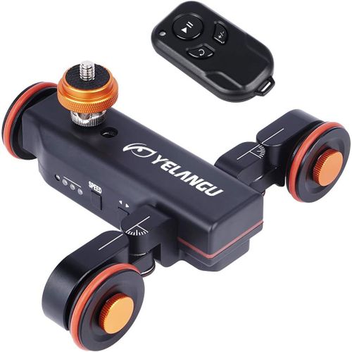 Chariot De Photographie lectrique Motoris Avec Tlcommande Sans Fil, 3 Vitesses, Rotation  360 Degrs Pour Appareil Photo Reflex Numrique, Camscope, Smartphone, Gopro[GOP6251676]