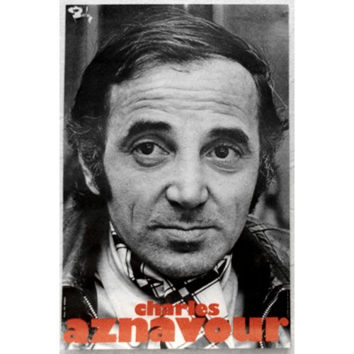 Charles Aznavour / Affiche Originale Barclay Des Annes 60 / 40x60cm Bichromie, Photo Vic Nowas