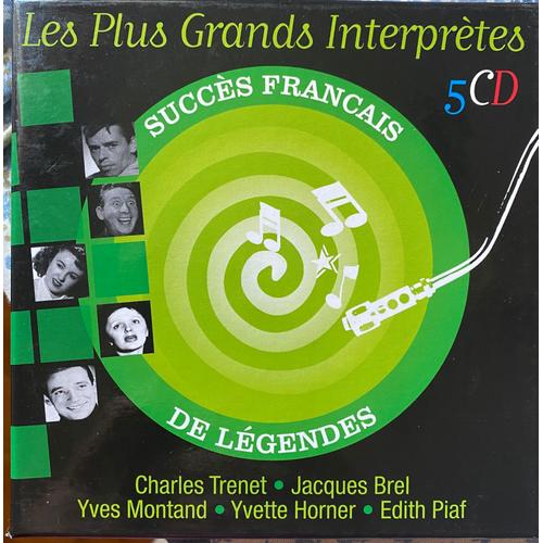 Charles Trenet - Jacques Brel - Yves Montand - Yvette Horner - Edith Piaf Les Plus Grands Interpretes - Succes Franais De Legendes - Collectif