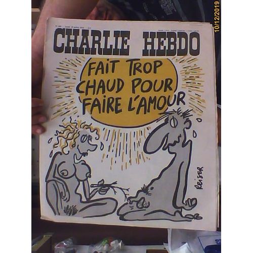 Charlie Hebdo 295 Fait Trop Chaud Pour Faire L'amour