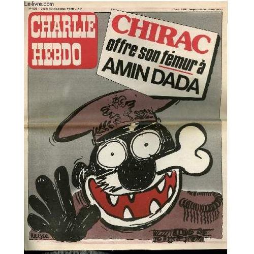 Charlie Hebdo N420 - Chirac Offre Son Femur A Amin Dada   de CABU - CAVANA - CHORON - DELFEIL - DE TON FOURNIER