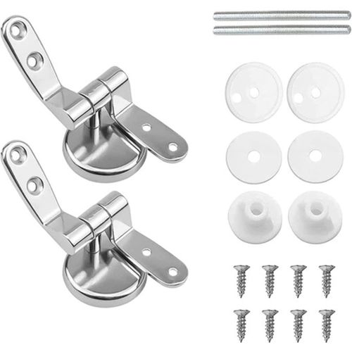 Charnire Wc Charniere Abattant Utilis Pour Installer Des Pices De Sige De Toilette Fixes - Matriau En Alliage De Zinc Argent