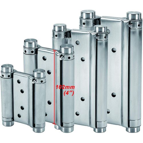 Charnires  Ressort (102mm) En Acier Inox  Double Action Pour Portes Battante Charnire Fermeture Automatique Pour Saloon Caf Bar Pub Comptoir Porte Placard Jusqu' 16kg (2 Pcs)