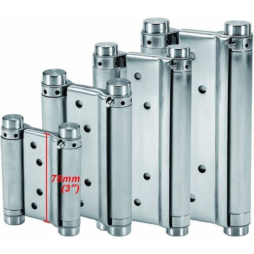 Charnieres A Ressort (78mm) En Acier Inox A Double Action Pour Portes Battante Charniere Fermeture Automatique Pour Saloon Cafe Bar Pub Comptoir Porte Placard Jusqu'a 10kg (2 Pcs) Goodnice