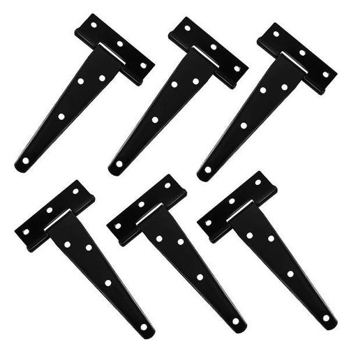 Charnires En Fer Noir Doitool - Durables, Rsistantes  La Corrosion, 6 Trous De Vis, Idales Pour Les Portes Et Les Projets De Bricolage, 7 X 2,7 X 13,3 Cm